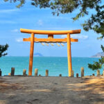 壱岐神社の海辺の鳥居