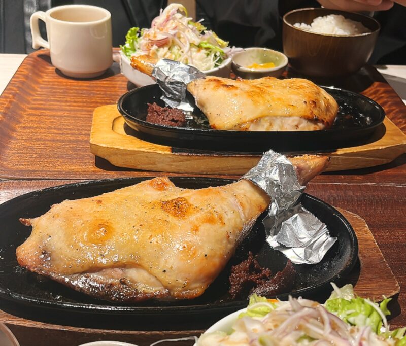 マスチキ九州産 骨付きもも焼定食